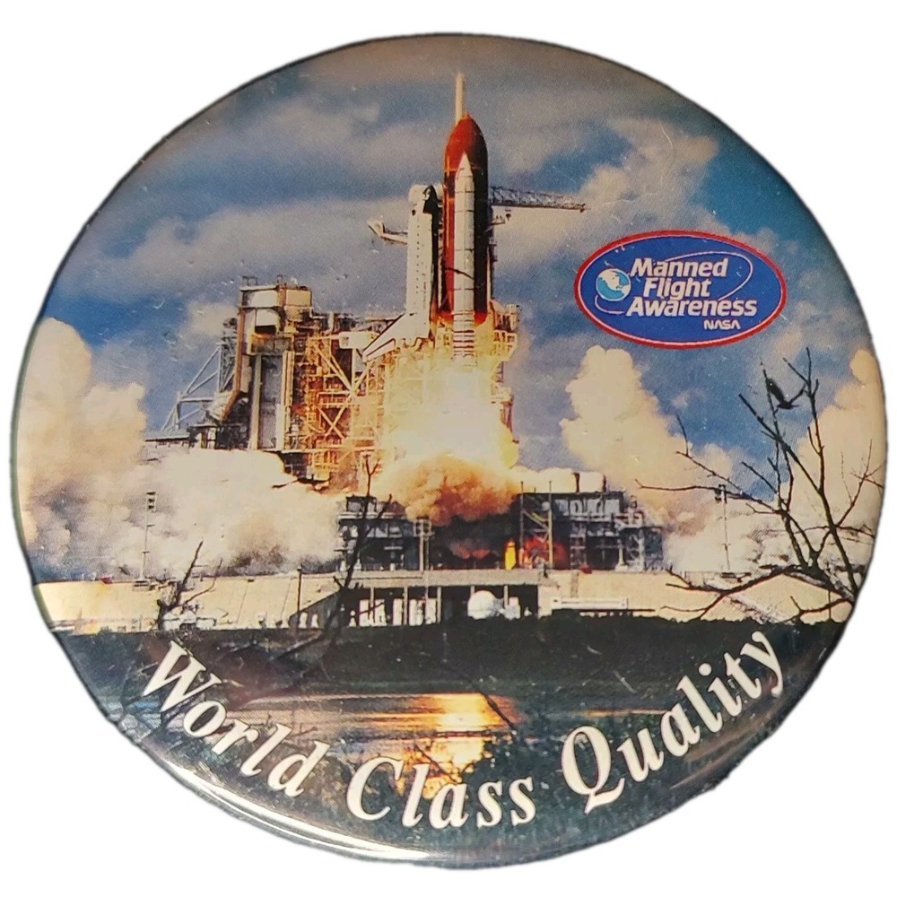 NASA Pin‎ Man Flight Awareness Space Shuttle World Class Quality Space Travel
